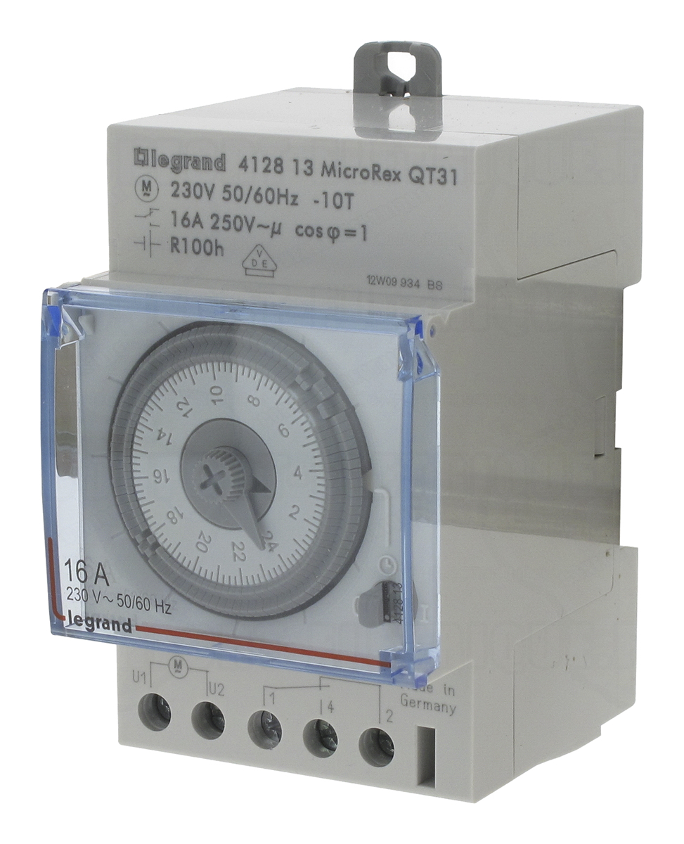 Legrand Analogue DIN Rail Time Switch 230 V ac, 3-Channel