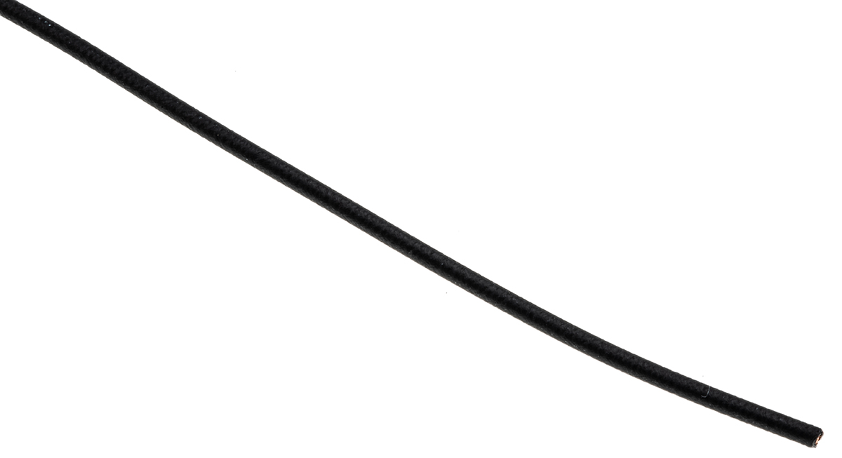 TE Connectivity ACW Series Black 0.5 mm² Automotive Wire, 19/0.19 mm, 100m, ACW0219-0.50-0