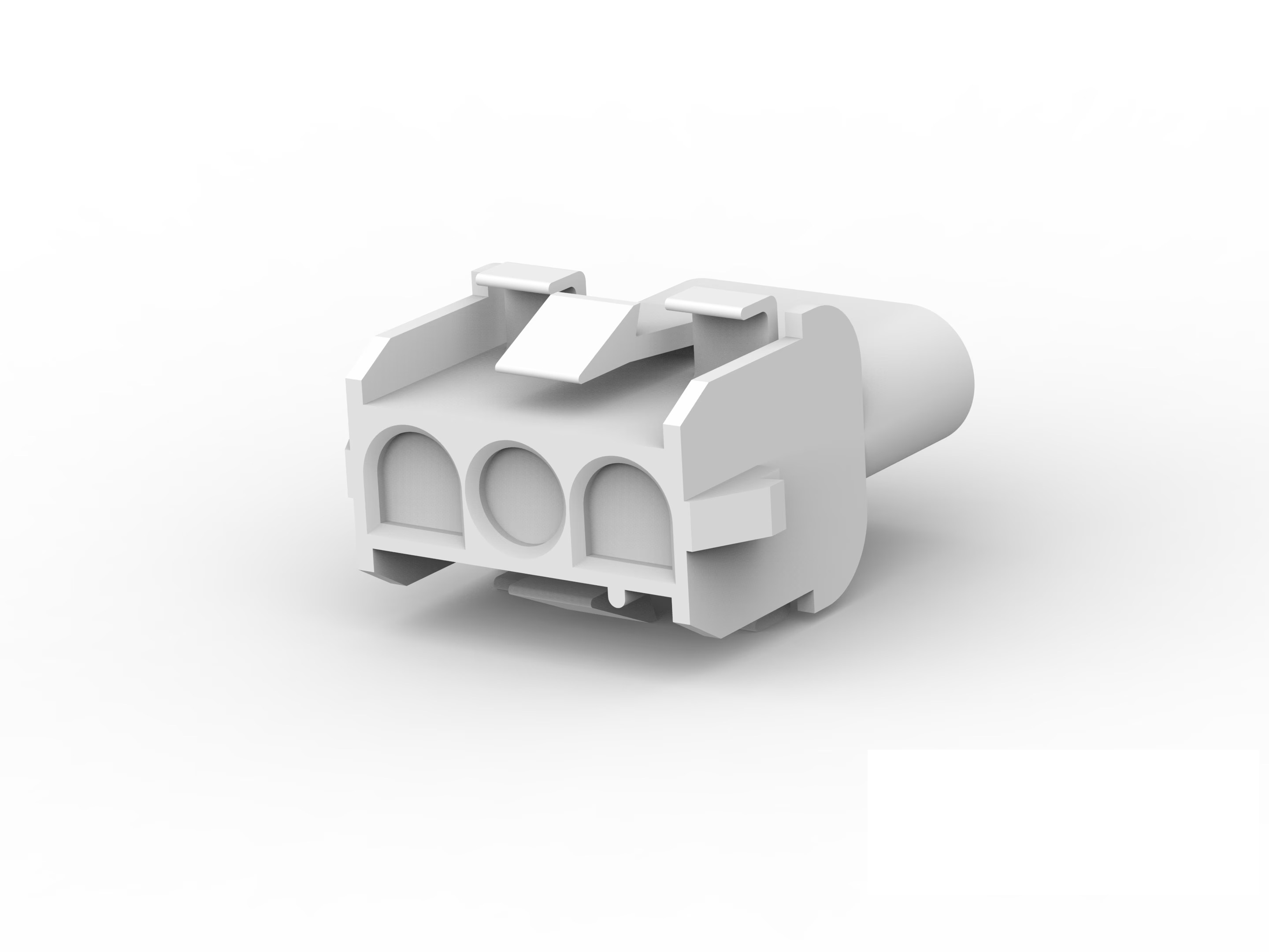 TE Connectivity, Universal MATE-N-LOK Receptacle Connector Housing, 6.35?mm Pitch, 3 Way, 1 Row Horizontal