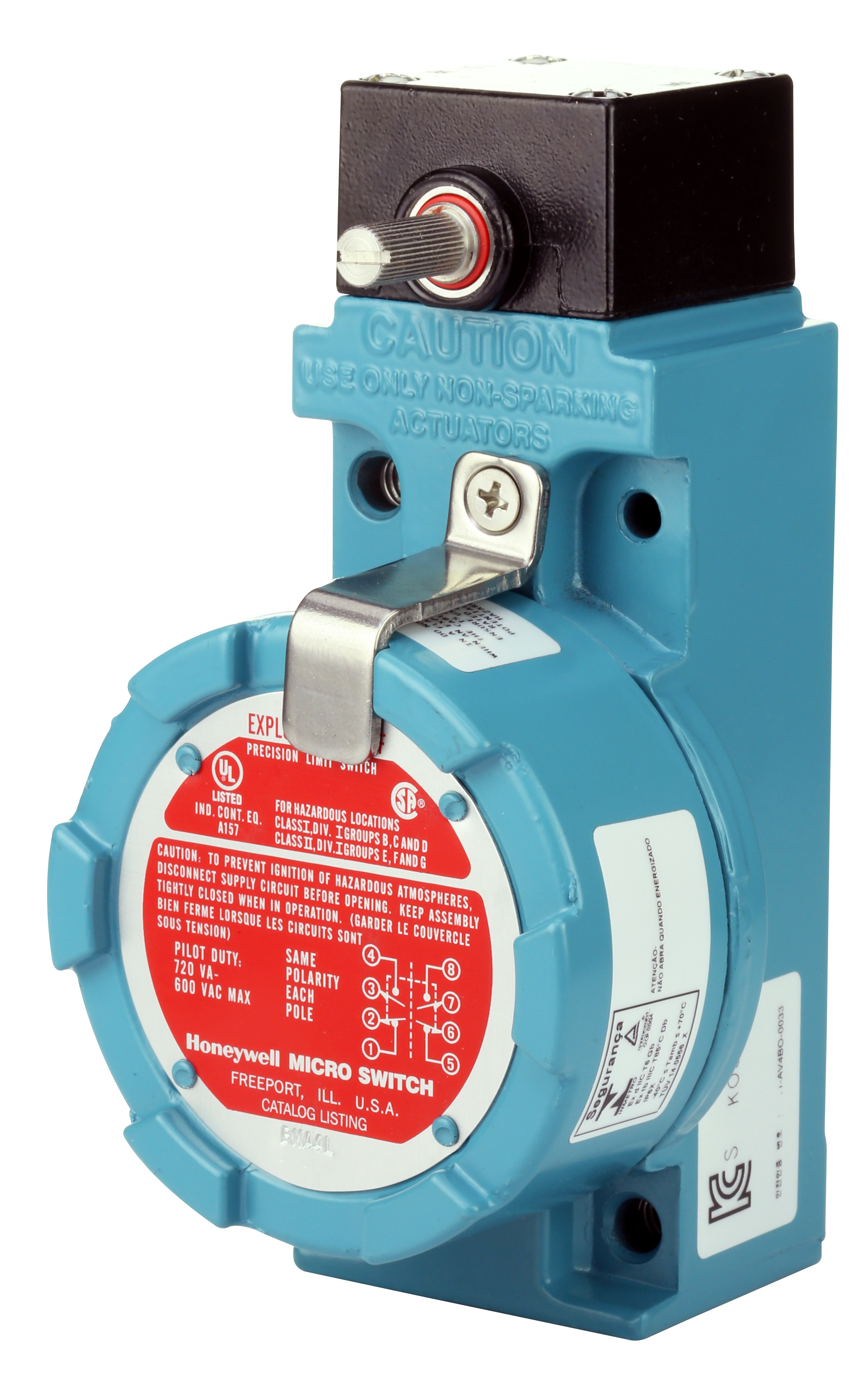 Honeywell Limit Switch, 2NO/2NC, IP67, DPDT, Aluminium Housing, 600V ac ac Max, 10A Max