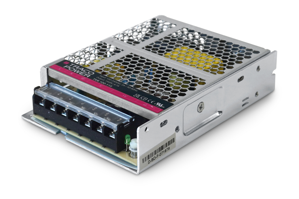 TRACOPOWER AC-DC Power Supply, TXN 100-148, 48V dc, 2.2A, 105W, 1 Output, 90 → 264V ac Input Voltage