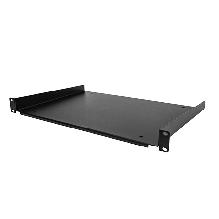 StarTech.com Black Shelf, 1U, 25kg Load, 370mm x 483mm