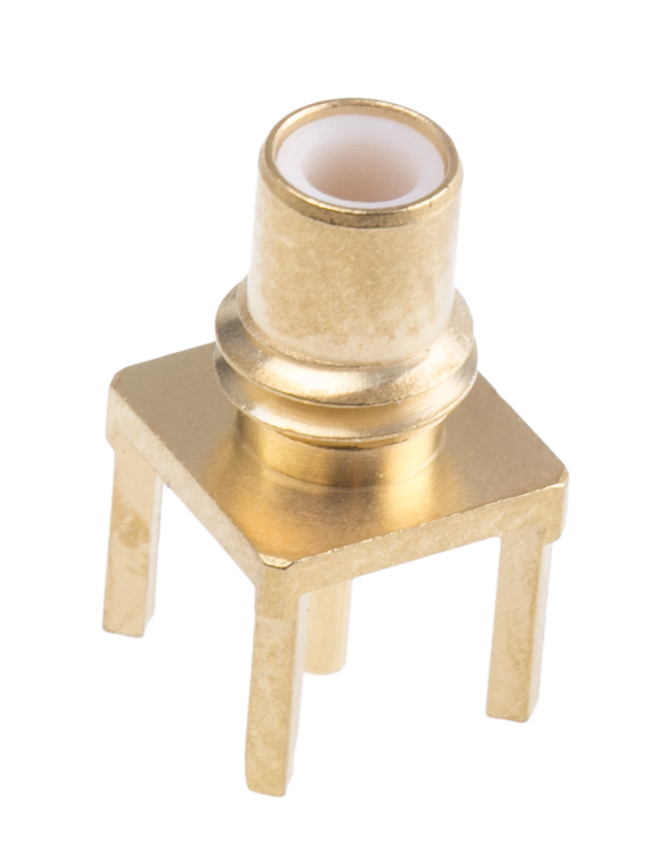 Radiall, Jack Through Hole SMC Connector, 50Ω, Solder Termination, Straight Body