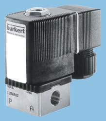 Burkert Solenoid Valve 134241, 2 Port, NC, 24 V ac 3.18 mm, 3.18 mm