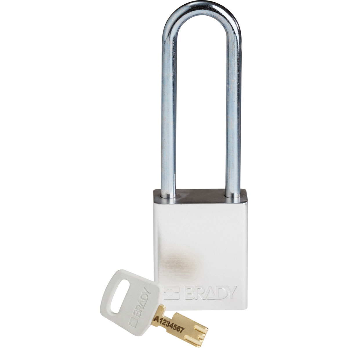 Brady LOTO-99 Key Weatherproof Aluminium Padlock, 6.35mm Shackle, 38.00mm Body