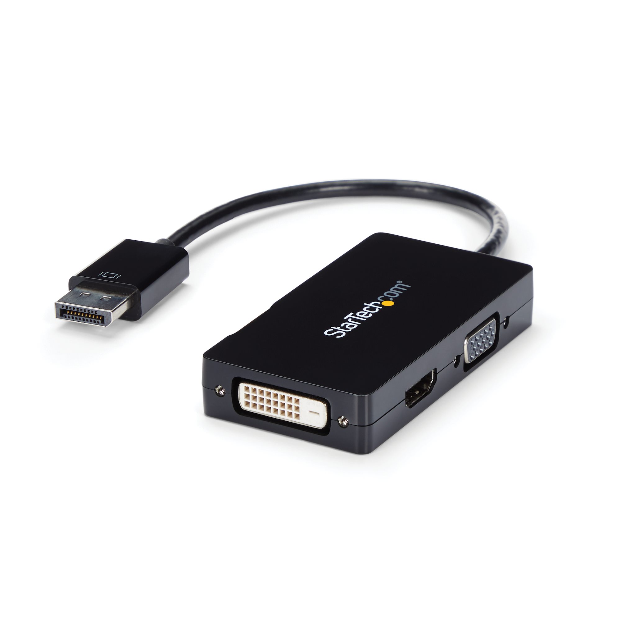 StarTech.com 3 port DisplayPort to DVI, HDMI, VGA Adapter, 150mm Length - 1920 x 1200 Maximum Resolution