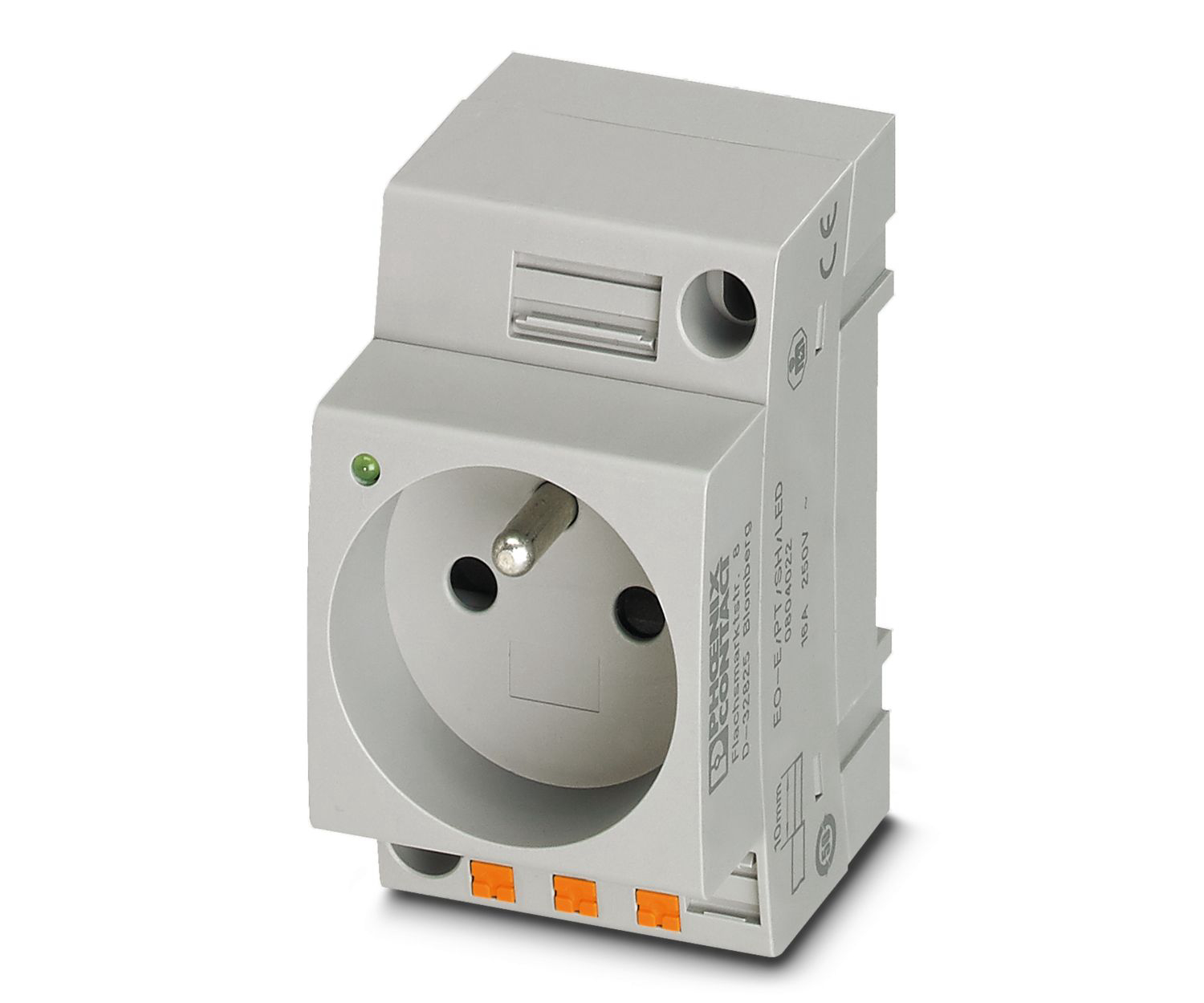 Phoenix Contact French Mains Sockets, 16A, DIN Rail Mount, 250 V