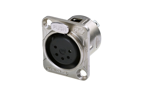 Re-An Products Socket Mount XLR Connector, Female, 5 Way
