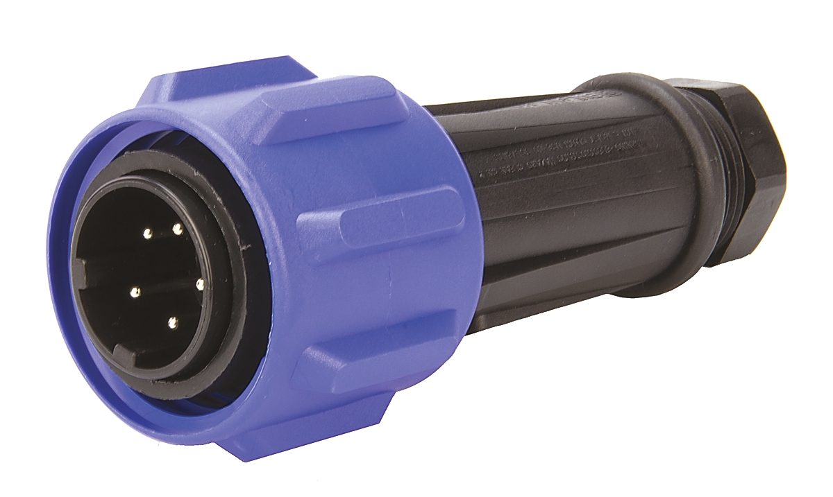 Bulgin Circular Connector, 5 Contacts, Cable, Standard Connector, Plug, Male, IP68, Buccaneer 900 Series