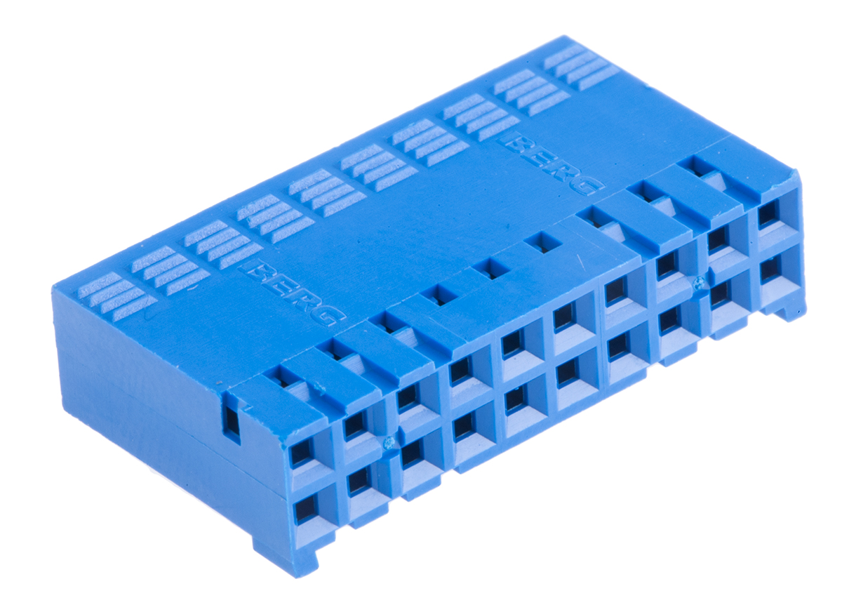 Amphenol Communications Solutions, DUBOX Female Connector Housing, 2.54mm Pitch, 20 Way, 2 Row