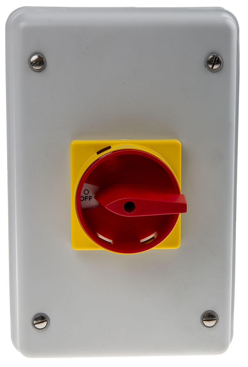 RS PRO 3P Pole Panel Mount Isolator Switch - 63A Maximum Current, 18.5kW Power Rating, IP54