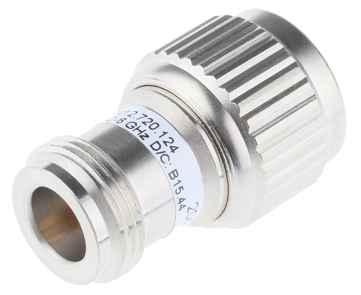 Radiall 50Ω RF Attenuator Straight N Connector N Plug to N Socket 20dB, Operating Frequency 6GHz
