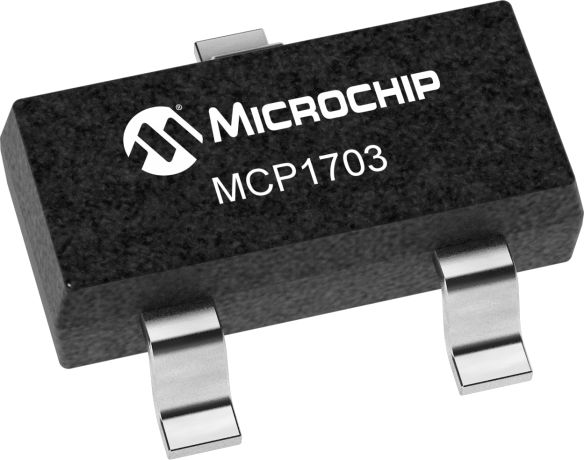 Microchip MCP1703T-3002E/CB, 1-Channel Low Dropout Voltage, Voltage Regulator, 500 mA, 5 V, SOT-23A 3-Pin