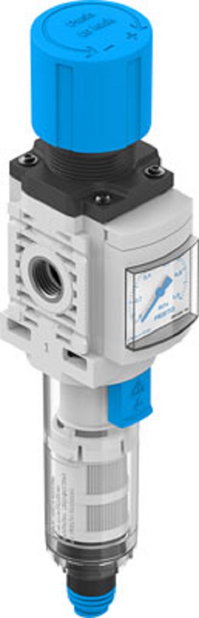 Festo MS Polycarbonate Filter Regulator, 40μm, G 1/4, Automatic, 1 → 10 bar, 8098256