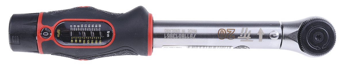 Norbar Torque Tools Click Torque Wrench, 4 → 20Nm, 3/8 in Drive, Square Drive