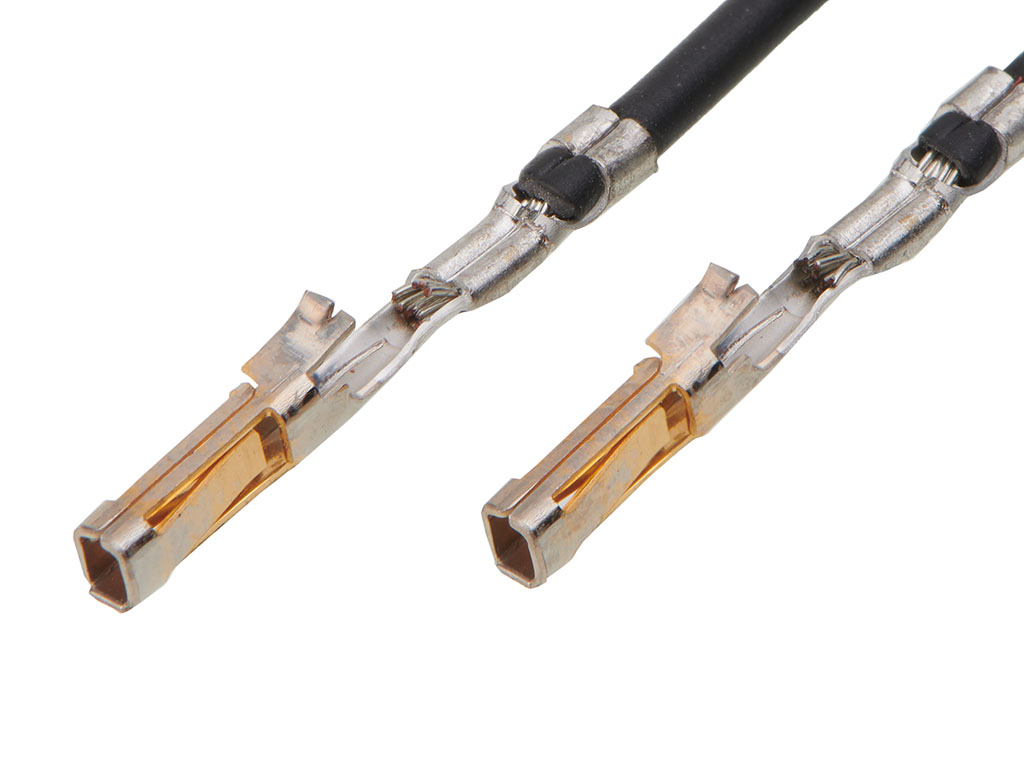 Molex Female SL to Female SL Pre-Crimped Lead, 75mm, 24AWG, Black