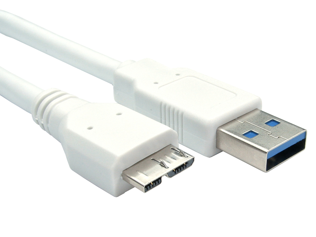 RS PRO USB 3.0, Male USB A to Male Micro USB B, 150mm