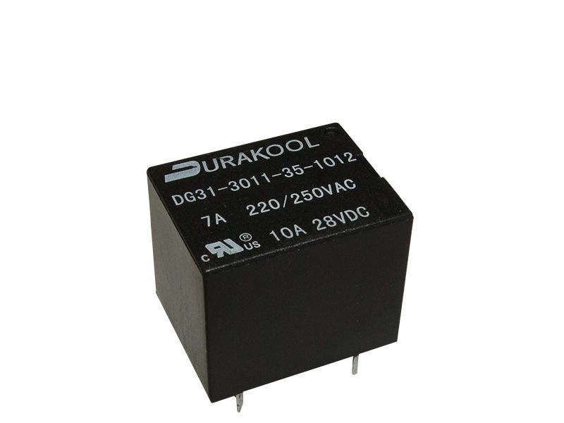 Durakool PCB Mount Power Relay, 12V dc Coil, 12A Switching Current, SPDT-C/O