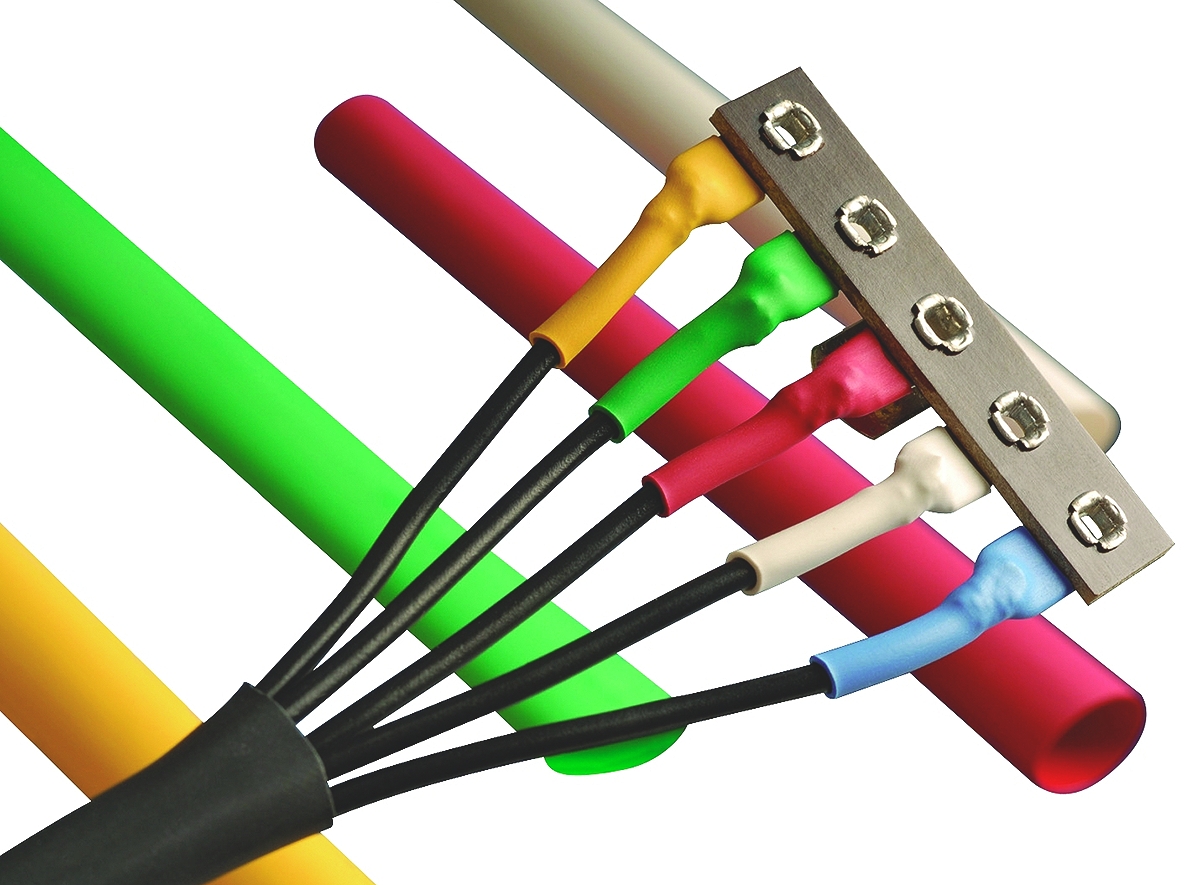 Alpha Wire Halogen Free Heat Shrink Tubing, Black 6.3mm Sleeve Dia. x 60.9m Length 2:1 Ratio, FIT Shrink Tubing Series