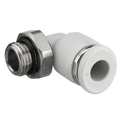 EMERSON – AVENTICS QR1-S-RVT Series Elbow Fitting, M5 to Push In 4 mm, Threaded Connection Style, 2122004050