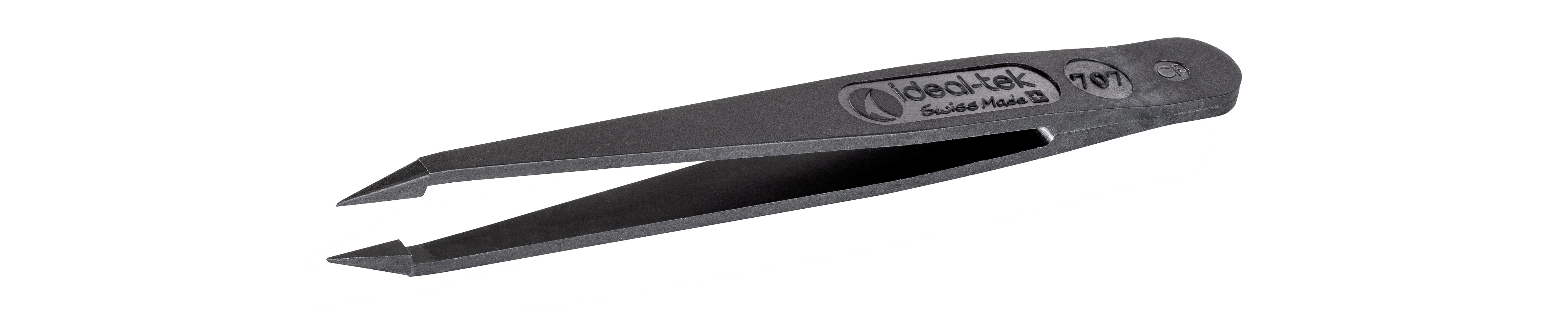 ideal-tek 115 mm, PA66/CF30 (Tip), Plastic (Body), ESD Tweezers