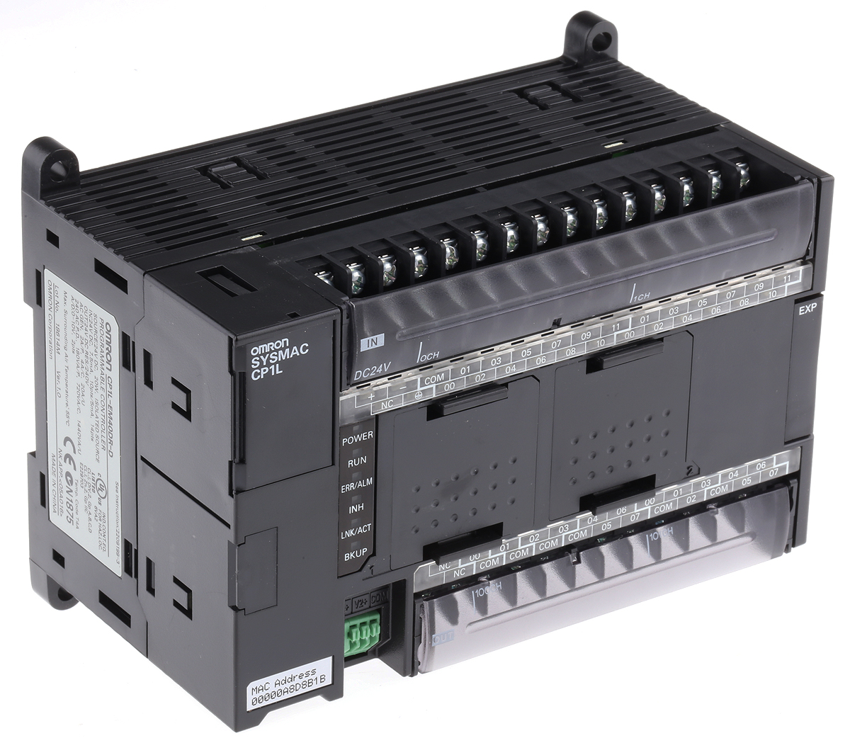 Omron CP1L-EM Series PLC CPU for Use with CP Series, Relay Output, 24-Input, DC Input