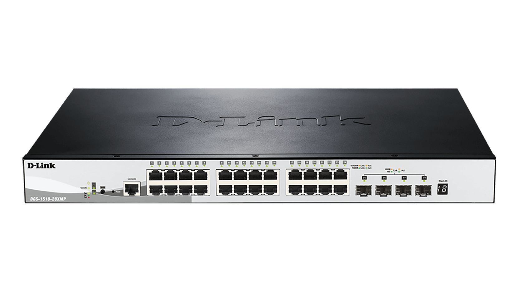 D-Link 28-Port Gigabit Stackable Smart Managed Max PoE Switch with 10G Uplinks, Smart 28 Port Gigabit Switch With PoE