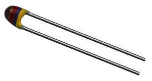 Vishay NTC Thermistor, 100Ω Resistance, NTC Type, 5 x 4 x 10mm