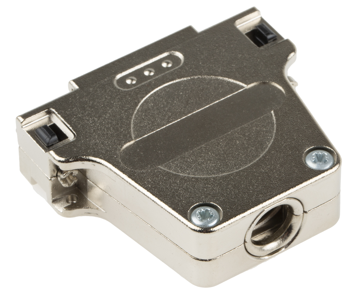 Phoenix Contact DSSC Series Die Cast Zinc D Sub Backshell, 25 Way, Strain Relief