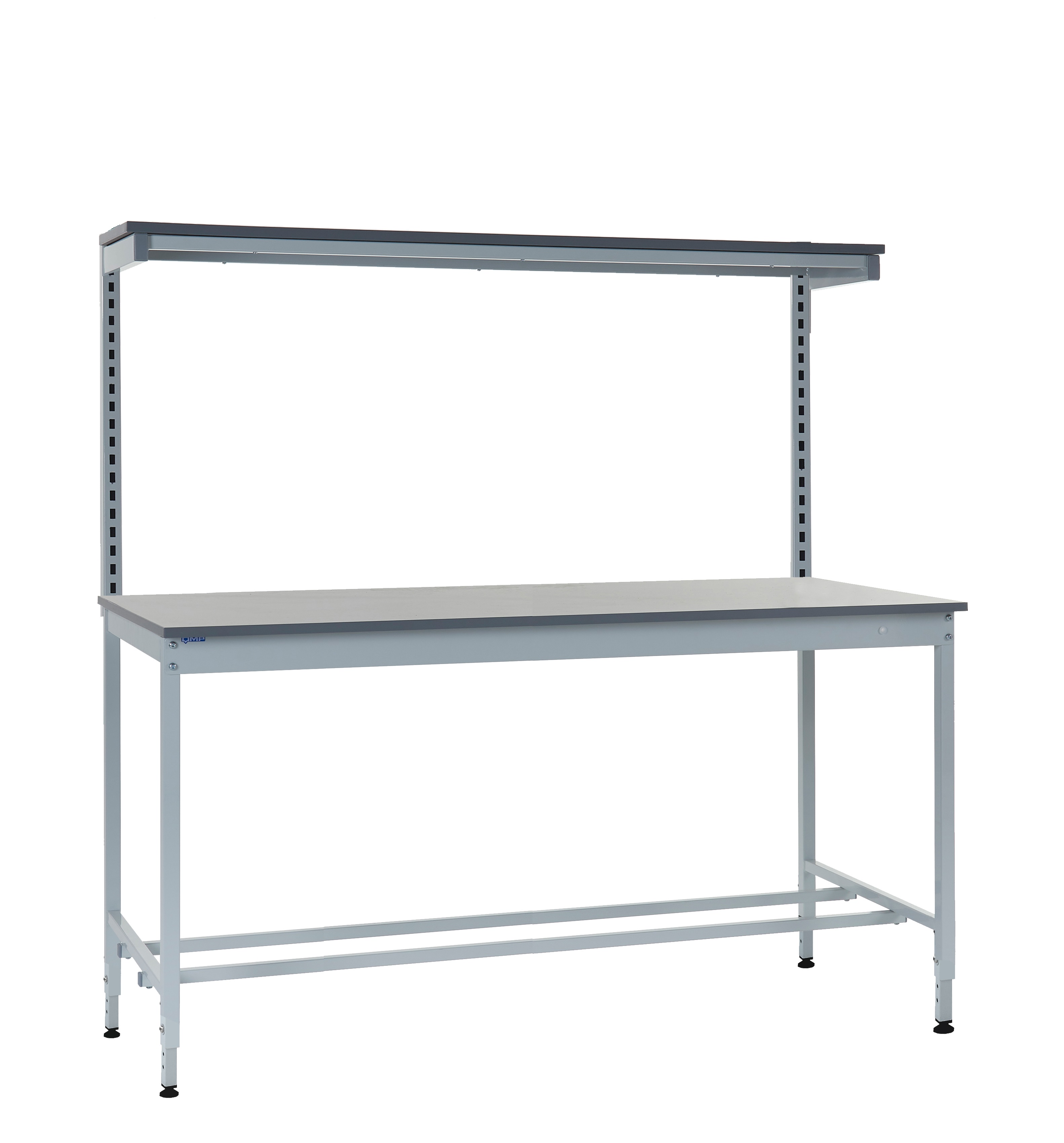 RS PRO Steel Workbench, 250kg Max Load, Adjustable Height, 840mm x 1800mm x 750mm