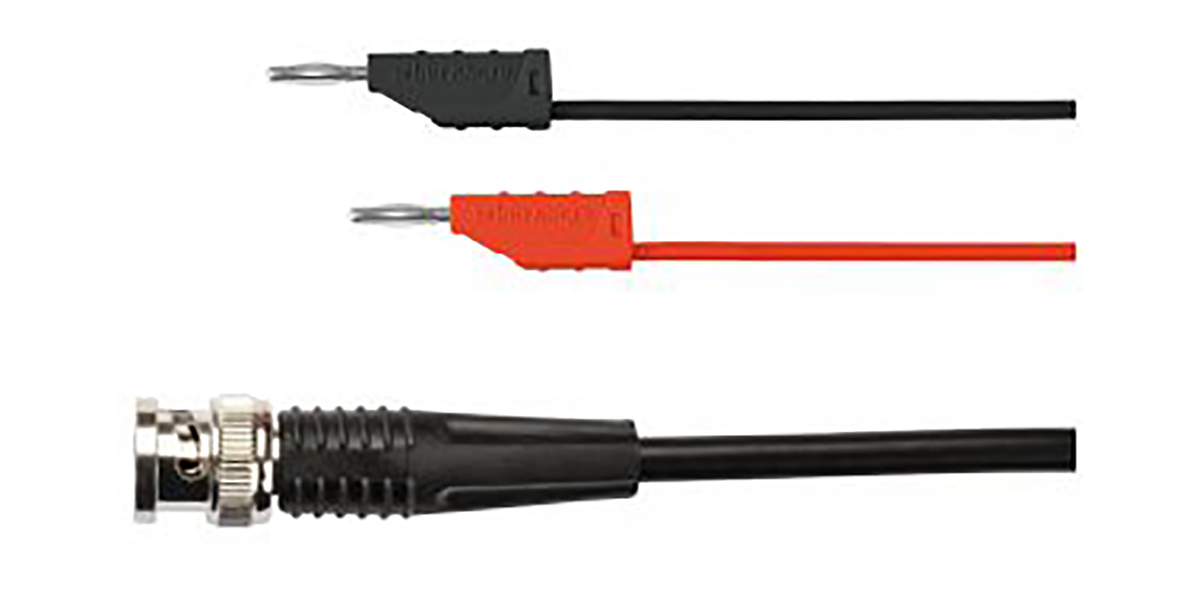 Schutzinger BNC Test Lead, Red/Black, 500mm Lead Length