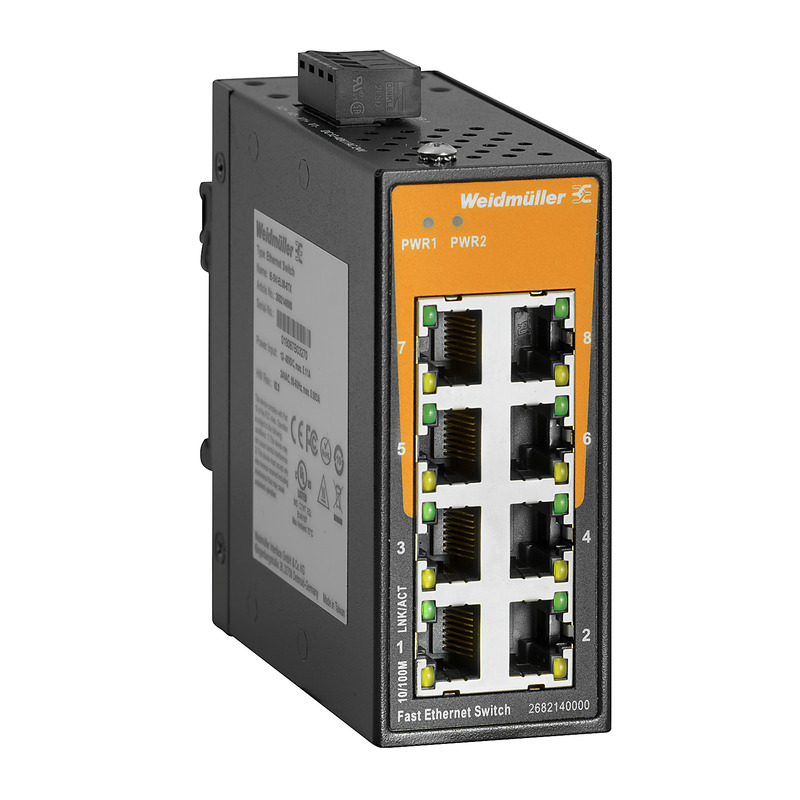 Weidmüller Unmanaged 8 x RJ45 Port Network Switch