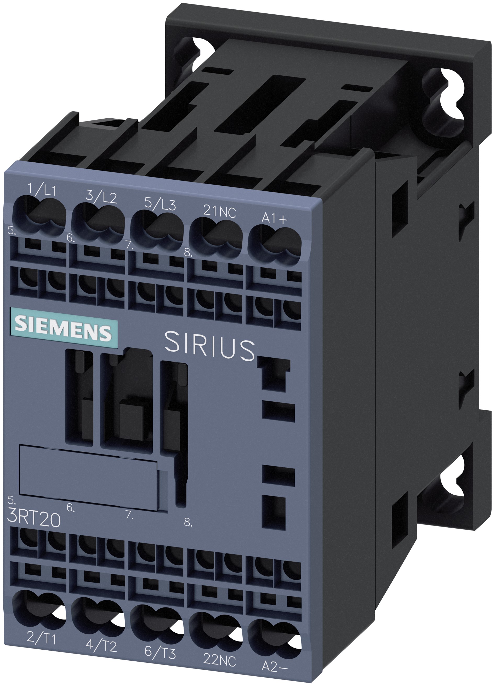 Siemens 3RT2 Control Relay 3NO, 6.1 A F.L.C, 18 A Contact Rating, 24 Vdc, 3P, SIRIUS