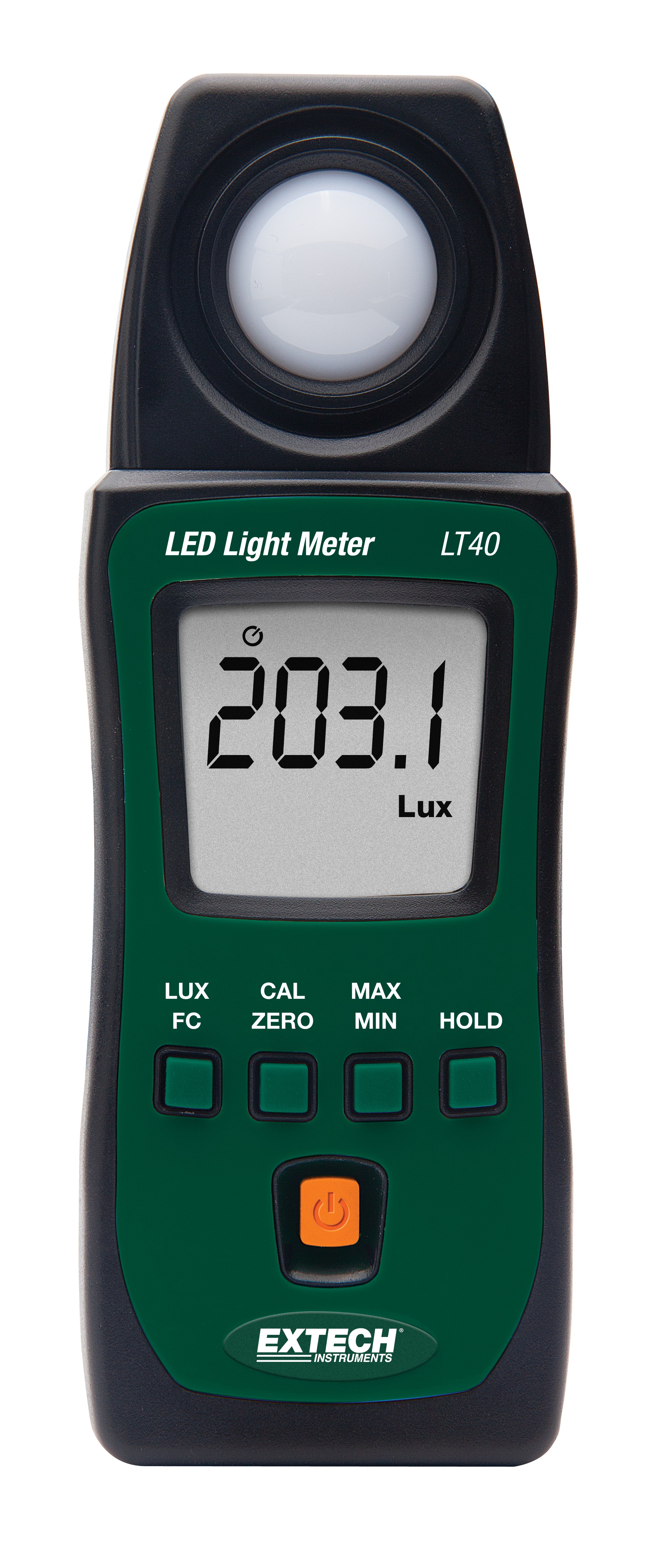 Extech LT40 Light Meter, 400lx to 400000lx, ±3 %