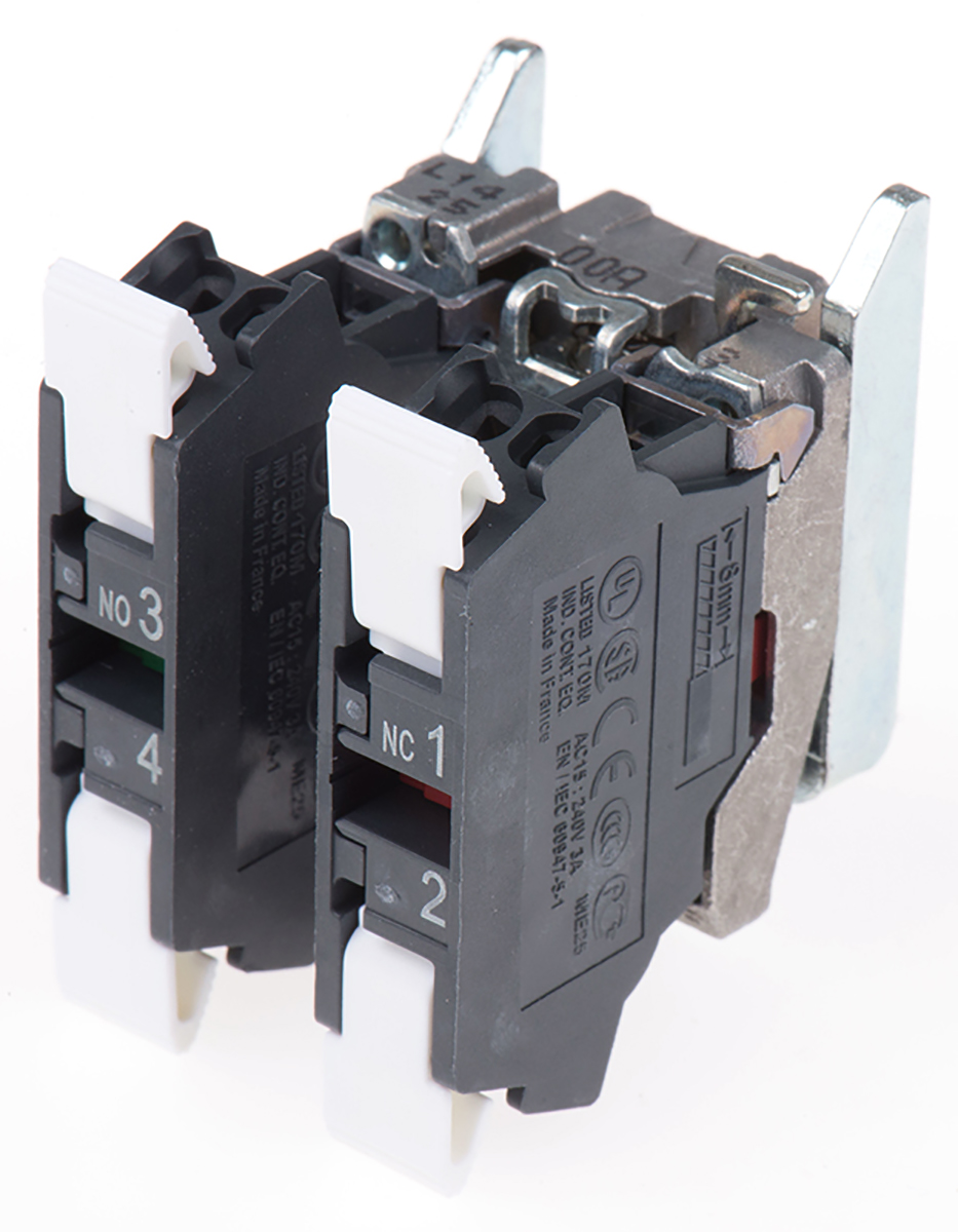 Schneider Electric Harmony XB4 Series Contact Block, 1NO + 1NC