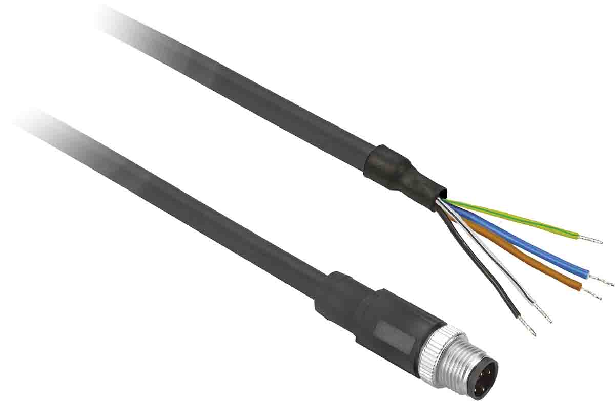 Telemecanique Sensors Male 5 way M12 to Sensor Actuator Cable, 500 mm
