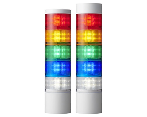 Patlite LR10 Series Green, Red Buzzer Signal Tower, 2 Lights, 24 V, Upright