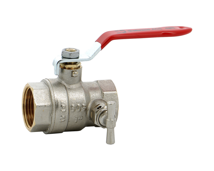 Sferaco Nickel Plated Brass Ball Valve, Ball Valve, Threaded, BSP 1/2in, 30bar Operating Pressure