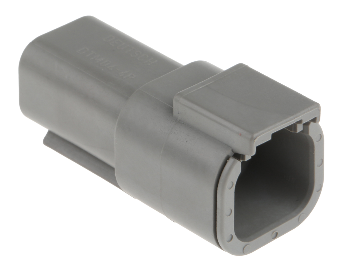 Deutsch, DTM Automotive Connector Socket Grey 4 Way DTM04-4P