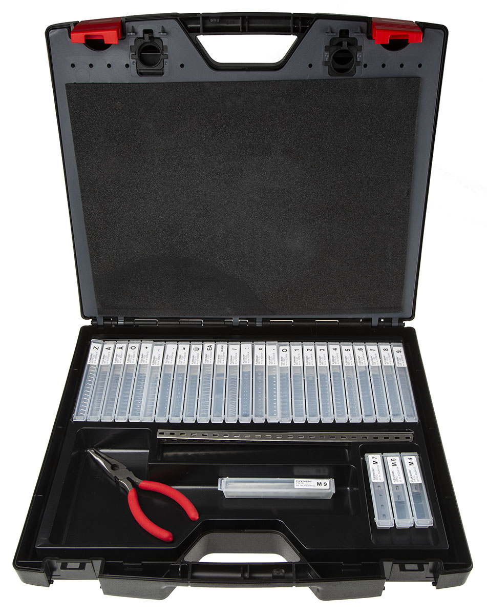 Lapp Fleximark Cable Tie Cable Marker Kit, Black, 83254222