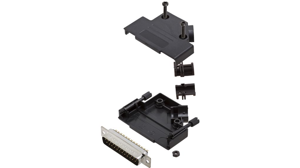 Encitech Connectors, 6355 Series D Sub Hoods For Use With For Cable