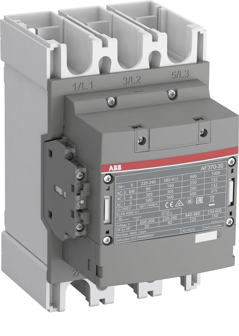 ABB AF370-30-11-13 AF Contactor, 230 V ac Coil, 3-Pole, 600 A, 200 kW, 3NO, 690 V ac