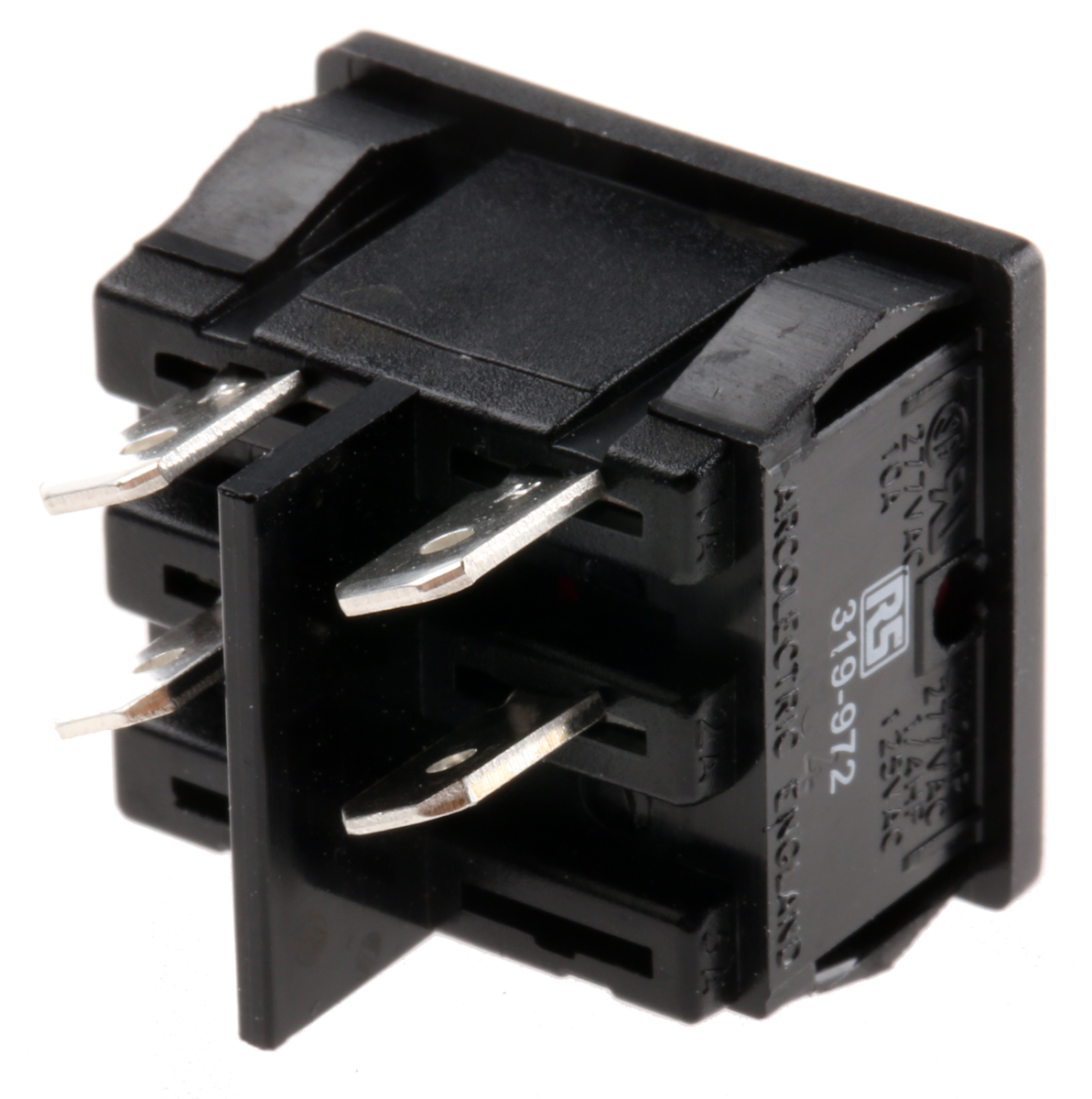 Arcolectric (Bulgin) Ltd DPST, On-Off Rocker Switch Panel Mount