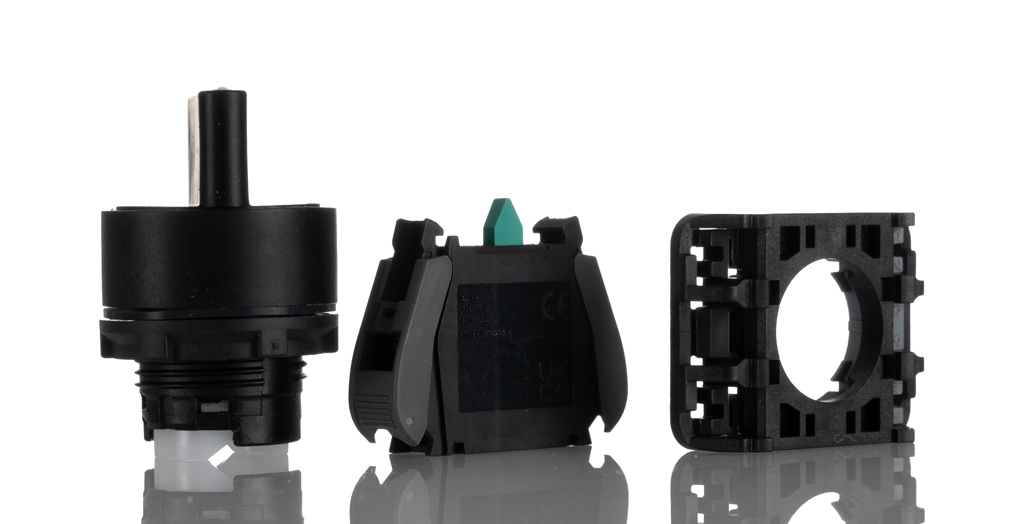 RS PRO Knob Selector Switch - (1NO) 30mm Cutout Diameter, Illuminated 2 Positions