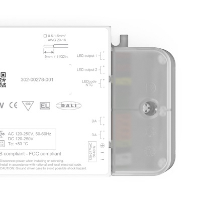 eldoLED LED Driver, 1.5 → 55 V Output, 50 W Output, 150 → 1400 mA Output, Constant Current Dimmable