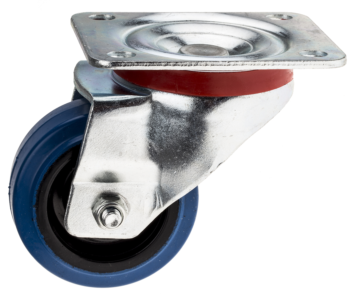 RS PRO Swivel Castor Wheel, 150kg Capacity, 80mm Wheel