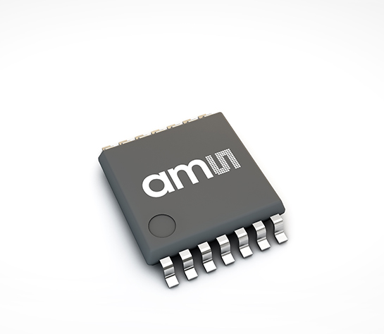 ams OSRAM 1-Axis Surface Hall Effect Sensor 0.3 V 7 V, SPI, PWM, UVW, TSSOP, 14-Pin