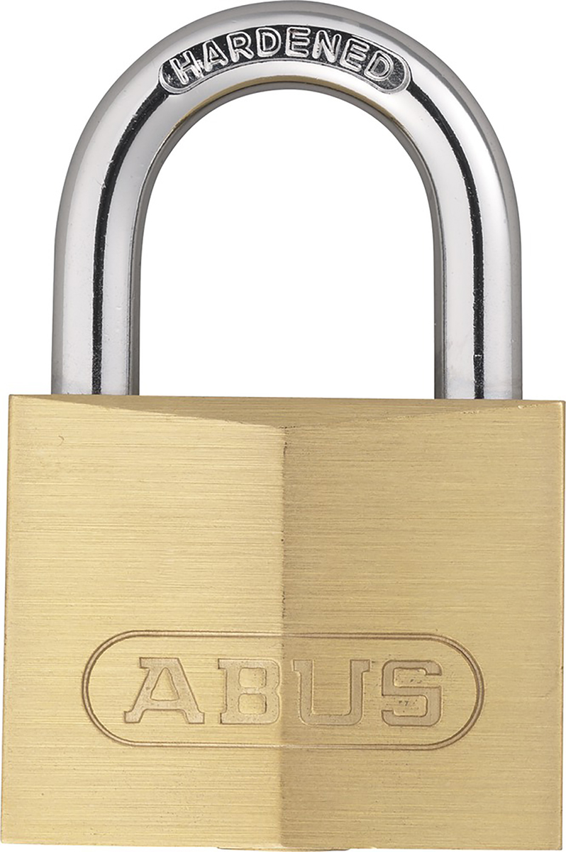 ABUS Key Weatherproof Brass Padlock, 6mm Shackle, 39mm Body