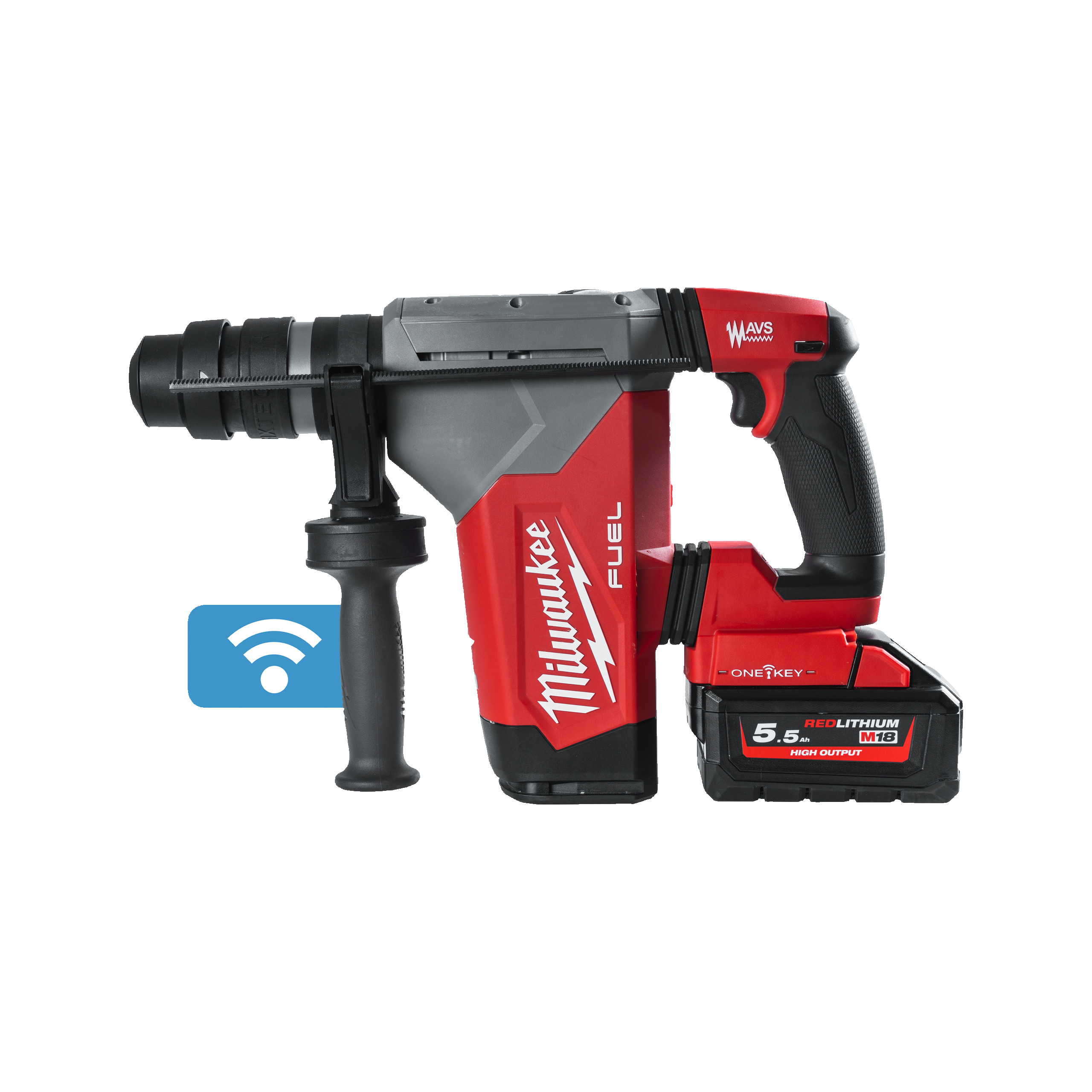 Milwaukee M18 FUEL Keyless, SDS Plus 18V Cordless Hammer Drill Li-Ion, Cordless