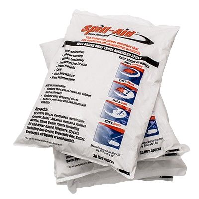 RS PRO Spill Absorbent Granules for Chemical Use, 30L Capacity, 1 per Pack